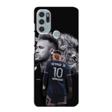 Чехол Неймар для Motorola MOTO G60s (AlphaPrint) (Неймар Лев)