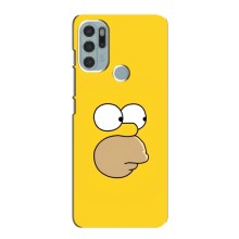 Чехол с Симпсонами для Motorola MOTO G60s (VPrint) (Гомер)