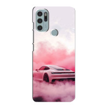 Чохол з авто Порше для Motorola MOTO G60s – Рожевий Порше