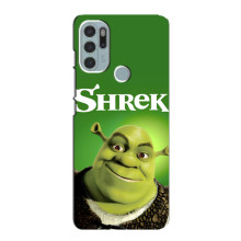 Чехол с мультфильмом Шрек на Motorola MOTO G60s – Шрек