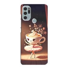 Чехол с мемом Тралалело тралала на Motorola MOTO G60s (Балерина капучина)