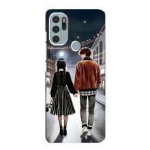 Чохол з дизайном Венздей 2 на Motorola MOTO G60s – Венздей і Тайлер