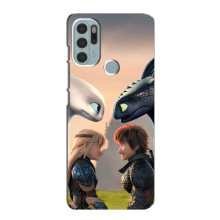 Чехол как приручить дракона на Motorola MOTO G60s – Гикавка и Астрид