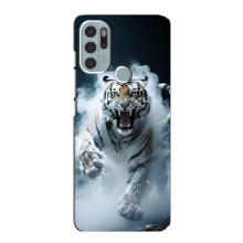 Чехол с картинкой «Хищники» для Motorola MOTO G60s – Тигр
