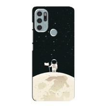 Космические Чехлы для Мото G60s (VPrint) (На луне)