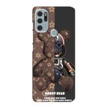 Крутые Чехлы Луи Виттон для Motorola MOTO G60s (AlphaPrint) (Медведь Луи Витон)