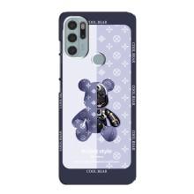 Крутые Чехлы Луи Виттон для Motorola MOTO G60s (AlphaPrint) (Медвежонок LV)