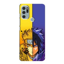 Купить Чохли на телефон з принтом Anime для Моторола Мото джі 60с – Naruto Vs Sasuke