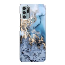 Мраморный чехол на Motorola MOTO G60s (VPrint) (Нежный мрамор)