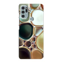 Мраморный чехол на Motorola MOTO G60s (VPrint) (Радужный Мрамор)