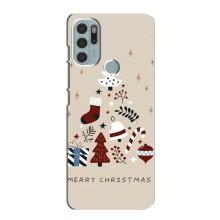 Рождественские Чехлы для Motorola MOTO G60s (VPrint) (Merry Christmas)