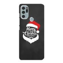 Рождественские Чехлы для Motorola MOTO G60s (VPrint) (Санта Крисмас)