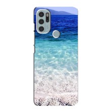 Силиконовый чехол с КАРТИНКАМИ лето для Motorola MOTO G60s (AlphaPrint) (Море)