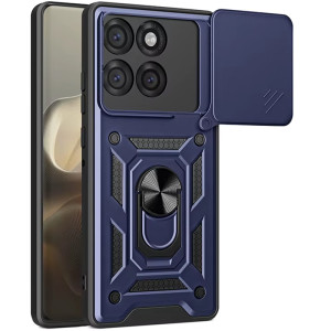 Чехол Ummi Camshield Serge Ring для Motorola Moto G67 / G77 – Синий