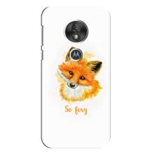 Чехлы с картинкой Лисички для Motorola MOTO G7 Play (VPrint) – Девочка Лиса