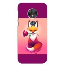 Чехлы с картинкой Лисички для Motorola MOTO G7 Play (VPrint) – Лисичка с розочкой