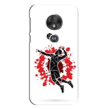 Чехлы с принтом Спортивная тематика для Motorola Moto G7 Play – Волейболист