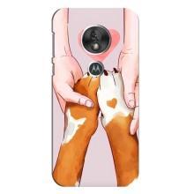 Чехлы с собаками для Motorola MOTO G7 Play (VPrint) (Любовь к собакам)