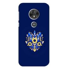 Чехлы для Motorola MOTO G7 Play  Укр. Символика (AlphaPrint) (Цветочный Герб)