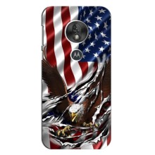 Чехол Флаг USA для Motorola Moto G7 Play