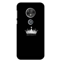 Чехол (Корона на чёрном фоне) для Мото Джи 7 Плей – Белая корона