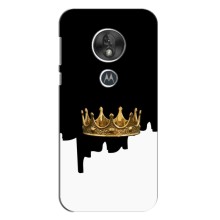 Чехол (Корона на чёрном фоне) для Мото Джи 7 Плей – Золотая корона