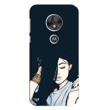 Чехол с печатью для Motorola MOTO G7 Play - (Мода) (AlphaPrint) (Красивая девочка)