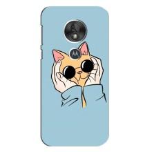 Чохол на Моторола MOTO G7 Плей з Котиками (VPrint) (Котик в окулярах)