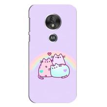 Чохол на Моторола MOTO G7 Плей з Котиками (VPrint) (Радужний котик)