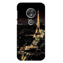 Чехол Эйфелева Башня для Motorola MOTO G7 Play - (AlphaPrint) (Ночной Париж)