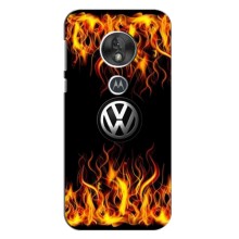 Чехол "Фольксваген" для Motorola Moto G7 Play – Огненный Лого