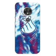 Чехол с принтом для Motorola MOTO G7 Play (AlphaPrint - Знак сердечка)