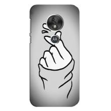 Чехол с принтом для Motorola MOTO G7 Play (AlphaPrint - Знак сердечка)
