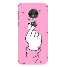 Чехол с принтом для Motorola MOTO G7 Play (AlphaPrint - Знак сердечка)