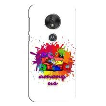Чехол Амонг Ас для Motorola MOTO G7 Play (AlphaPrint) (Яркий АмонгАс)