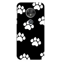 Бампер для Motorola Moto G7 Play с картинкой "Песики" – Следы собак