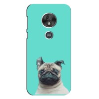 Бампер для Motorola Moto G7 Play з картинкою "Песики" (Собака Мопсік)