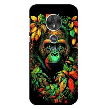 Чохол з Мавпами Motorola MOTO G7 Play - (AlphaPrint) – Мавпа в квітах