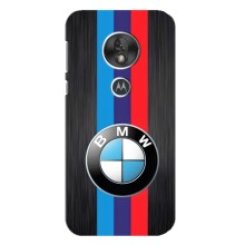 Чехол для Мото G7 Плей - с принтом БМВ (AlphaPrint) (Лого BMW)