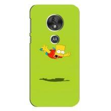 Чехол с Симпсонами для Motorola MOTO G7 Play (VPrint) (Барт Симпсон)