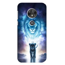 Чехол со Львом для Motorola MOTO G7 Play (VPrint) (Маленький лев)
