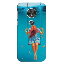 Чехол Стильные девушки на Motorola Moto G7 Play – Девушка на качели