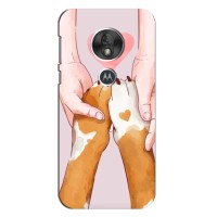 Чехол (ТПУ) Милые собачки для Motorola Moto G7 Play – Любовь к собакам