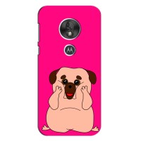 Чехол (ТПУ) Милые собачки для Motorola Moto G7 Play (Веселый Мопсик)