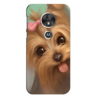 Чехол (ТПУ) Милые собачки для Motorola Moto G7 Play (Йоршенский терьер)