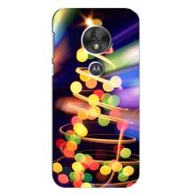 Новорічні Чохли для Моторола MOTO G7 Плей (VPrint) (Ялинка в огоньках)