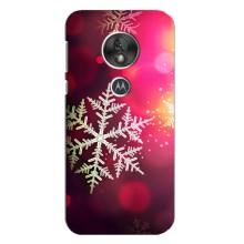 Новорічні Чохли для Моторола MOTO G7 Плей (VPrint) (Сніжинка)
