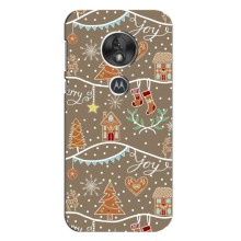 Новогодние, Праздничные Чехлы для Motorola MOTO G7 Play - 2024 год (Новогодние пряники)