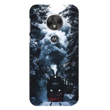 Новогодние, Праздничные Чехлы для Motorola MOTO G7 Play - 2024 год (Зимний поезд)