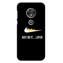 Силиконовый Чехол на Motorola MOTO G7 Play с картинкой Nike – Later